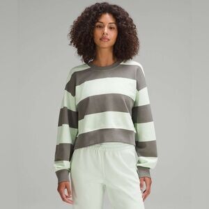 Lululemon Perfectly Oversized Cropped Crew *Stripe